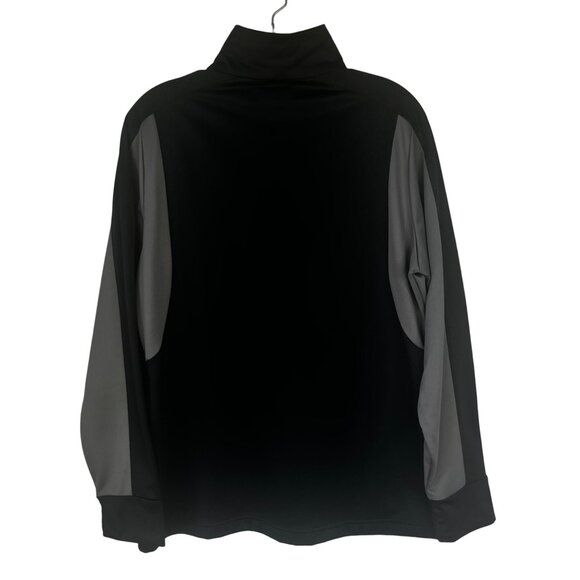 Antigua Performance Golf Club Pullover Shirt 1/4 Zip Black Size Large - Picture 2 of 10